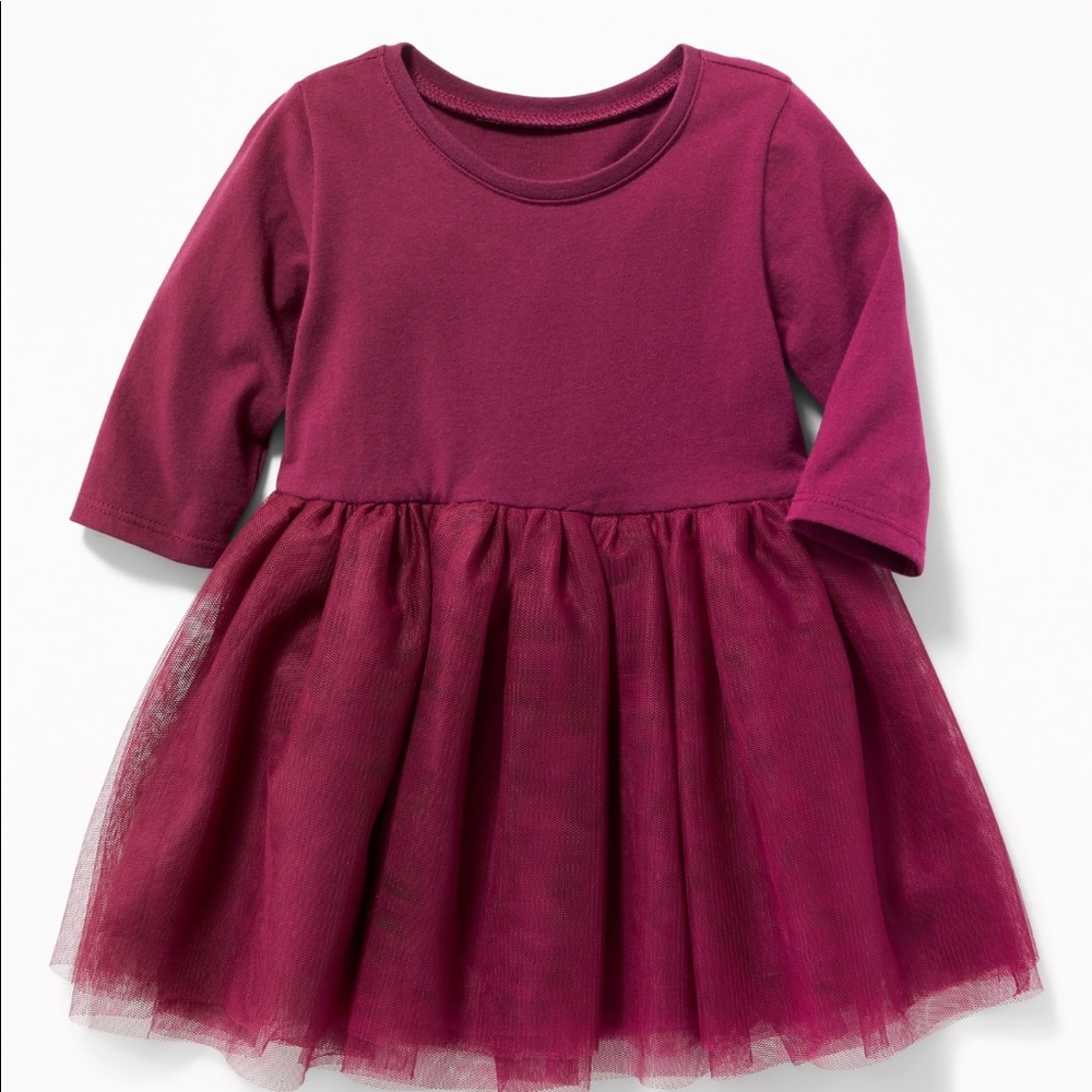 Old navy baby’s burgundy tutu dress